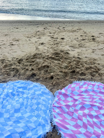 Blue Illusions Beach Towel Shell And Shore