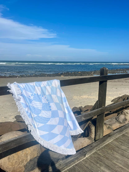 Blue Illusions Beach Towel Shell And Shore