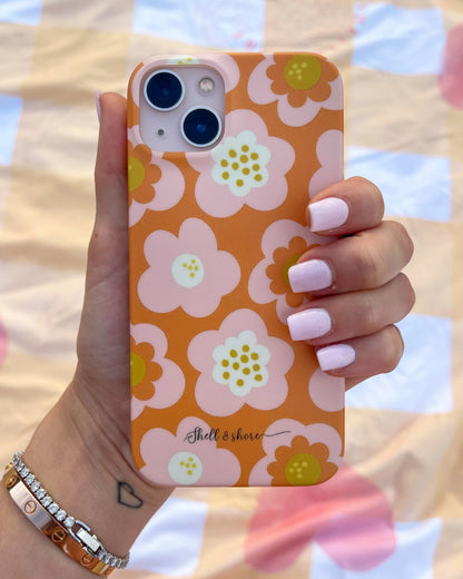 Orange Bloom iPhone Case Shell And Shore